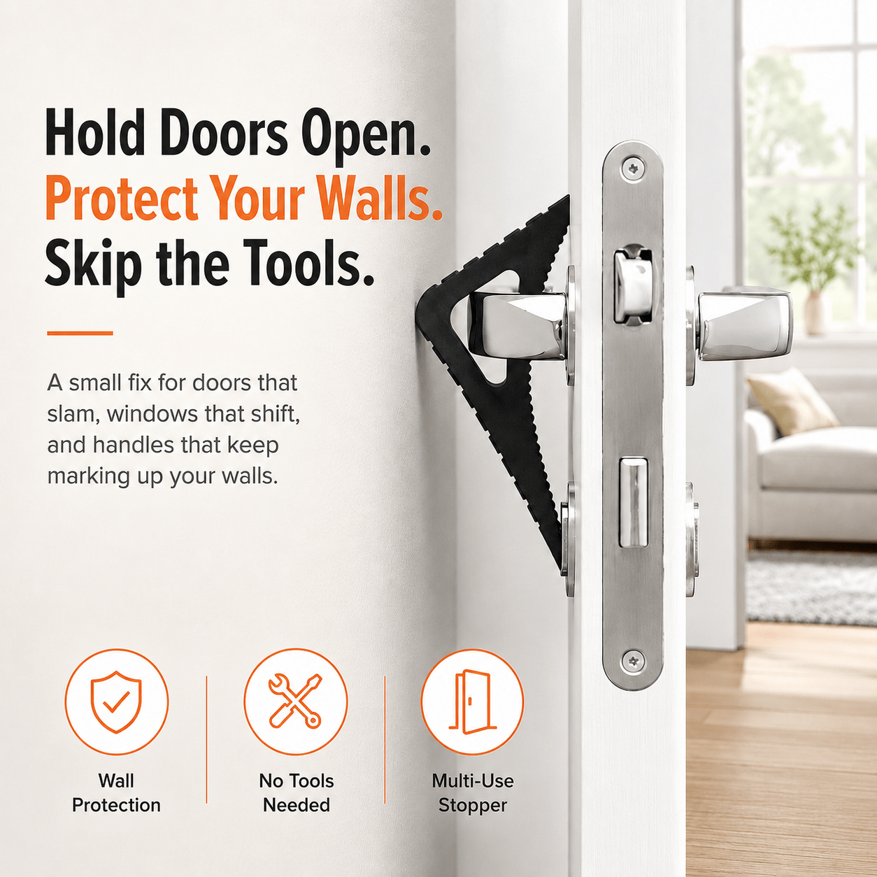 Favoreli® 🚪Silent Door Stopper — Kid & Pet Safe🐕🐱