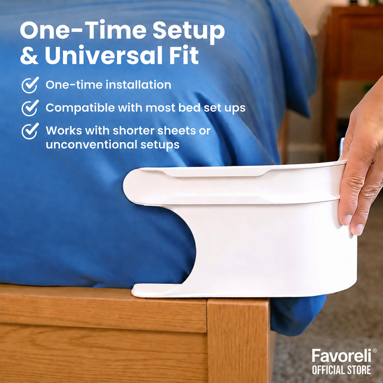 Favoreli® Sheet Straps — No More Wrinkled, Shifted Sheets (Set of 4)