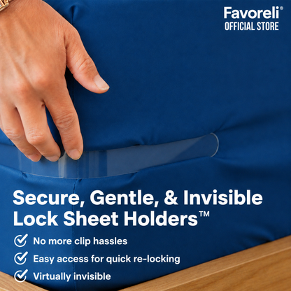 Favoreli® Sheet Straps — No More Wrinkled, Shifted Sheets (Set of 4)