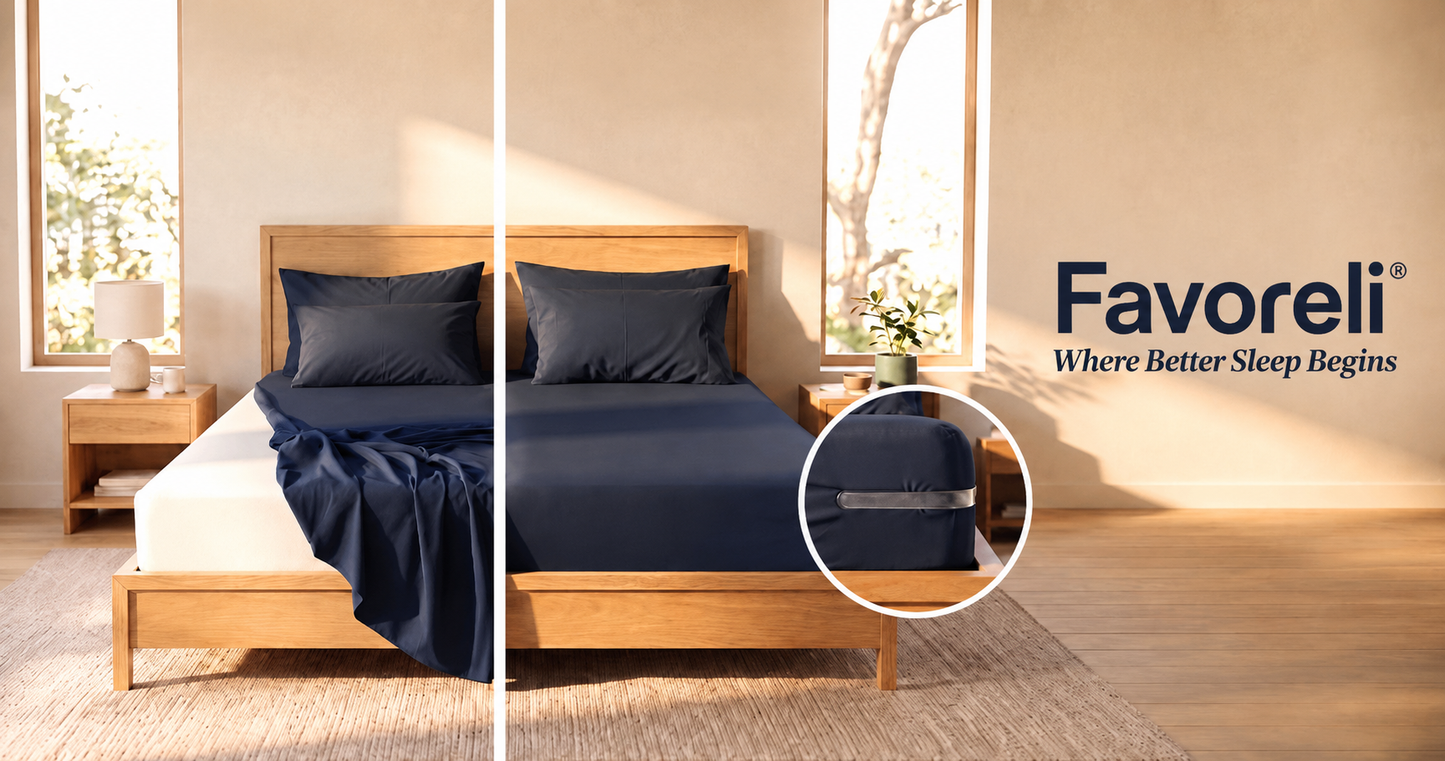 Favoreli® Sheet Straps — No More Wrinkled, Shifted Sheets (Set of 4)