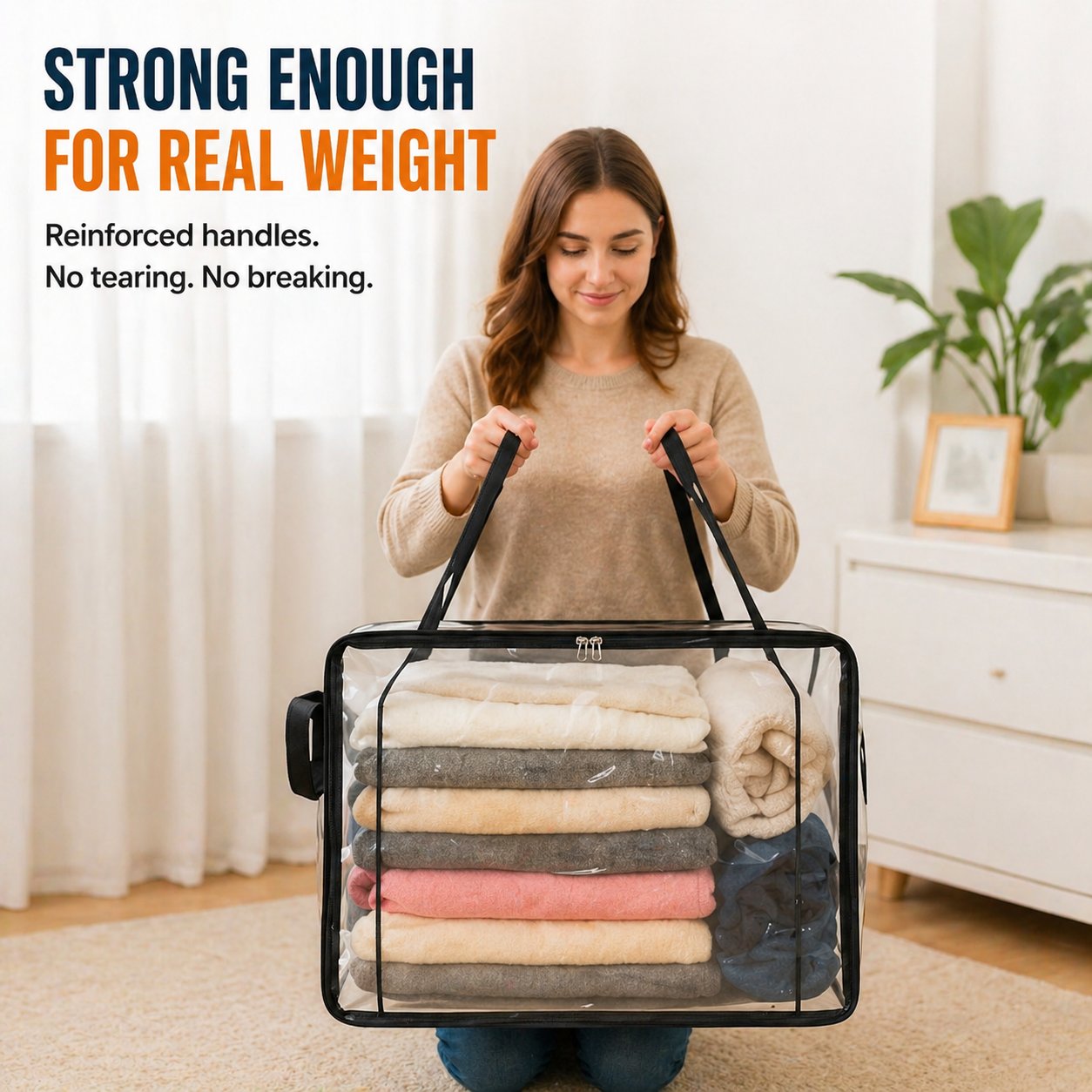 💞LAST DAY 50% OFF ✨📦Favoreli® Large Heavy-Duty Thick Plastic Clear Storage