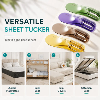 Favoreli® ✨🛏 2-in-1 Mattress Lifter & Sheet Tucker