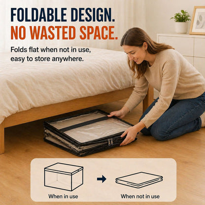 💞LAST DAY 50% OFF ✨📦Favoreli® Large Heavy-Duty Thick Plastic Clear Storage
